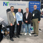 David, Jerry Drew, Avi and John Brower at the Network Thermostat booth